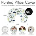 thumbnail image 3 of Sweet Jojo Designs Mod Dinosaur Blue Green and Grey Nursing Pillow Cover Case (Pillow Not Included) (Pillow NOT Included), 3 of 6