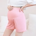 thumbnail image 1 of MKLEKYY Pantalones Cortos Casuales de Color Puro para Mujer Embarazada, de Verano, de Seda Fina, Sueltos y Elásticos, Ajustables y Ligeros., 1 of 3