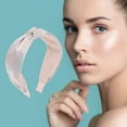 thumbnail image 2 of Unique Bargains 1 Pc Jacquard Embroidery Tie Headbands for Women Pink Blue, 2 of 6