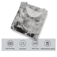 thumbnail image 4 of GHUALURU Men's Skull Graphic T-Shirt Smoke Print Tee Casual Streetwear Crewneck Short Sleeve Shirt, 4 of 6