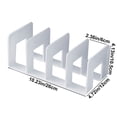 thumbnail image 3 of Bookstand Large Bookshelf, EDHITNR Sturdy ABS Plastic Book Support, Portable Desktop Storage Baffle for Student Office Home Study, 3 of 6