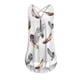 thumbnail image 3 of Gibobby Camiseta sin mangas suelta sin mangas para mujer Dobladillo en la espalda Cremallera con cuello en V Camisetas Tops(Blanco,XG), 3 of 4