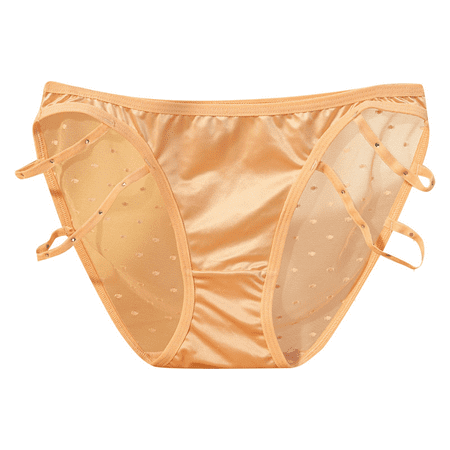 Fulorrnie Underwear for Women No Show Thong Comfort Seamless Panties Cute Cheeky Banded Waist Elastic Panty  Pink  M