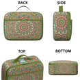 thumbnail image 3 of Boho Folk Insulated Tote Geometric Mandala Lightweight Compact with Front Pocket, 3 of 6