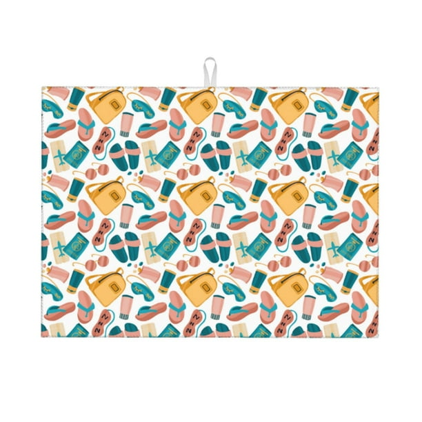 Balery Travel Elements Alfombrilla de Secado para Cocina, 18x24 Pulgadas, Súper Absorbente para Platos y Encimeras