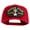 Red, variant on Silver Star Gallantry in Action Patched Solid Cotton Twill 5 panel Mesh Back Cap - Khaki OSFM