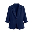 thumbnail image 6 of Guluxicc Women's Linen Blazers with Pockets Breathable Collared Button Closure Long Sleeve Dress Jackets Everyday Office Wear for Spring Summer Casual Outfits, 6 of 7