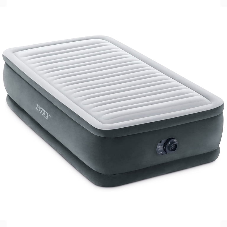 Intex Dura Beam Comfort Plush Twin Airbed Mattress 2 Pack with