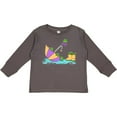 thumbnail image 3 of Inktastic Cute Frogs in a Umbrella with Boots Boys or Girls Long Sleeve Toddler T-Shirt, 3 of 5