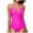 Hot Pink-13, variant on Lopeceal Tummy Control Swimsuits for Women One Piece Bathing Suit Push Up Slimming Swimwear