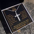 thumbnail image 3 of My Man, I Will Forever Love You - Artisan Cross Necklace - Gift Box & Message Card, 3 of 5