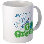 CafePress Snoopy Go Green Mug Unique Coffee Mug, Coffee Cup CafePress by