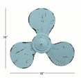 thumbnail image 3 of Decmode Coastal 16 X 16 Inch Iron Propeller Wall Decor, 3 of 3