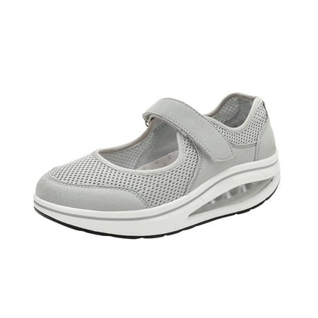 

Rdeuod Womens Sneakers Casual Women S Mesh Shoes Thick-Soled Shallow Mouth Middle-Aged For Women