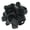 Black, variant on Ultimate Confetti - Multicolor Blacklight (UV Reactive) Tissue Streamers Biodegradable - 20 Rolls (1"x30')