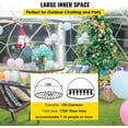 thumbnail image 2 of Esheno Garden Dome Tent 12*7.2FT PVC Transparent Cover Weatherproof Geodesic Bubble for Patio Party Greenhouse (White), 2 of 7