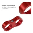 thumbnail image 6 of Unique Bargains 2pcs Car AN12 24mm Hose Separator Clamp Oil Line Brake Line Aluminum Alloy Fuel Line Bracket Red, 6 of 6