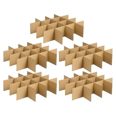 5 Pack Shipping Box Divider Cardboard Packaging Box For Glassware Moving Box With Divider Boxes And Moving Supplies