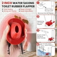 thumbnail image 5 of Lsupdaol Universal Toilet Flusher Replacement Kit, Fill Valve, 2-Inch Flapper, Side Mount Handle Lever, Water-Saving, Adjustable Toilet Repair Kit Inside Tank, Easy to Install(1 Set,Blue Grey, Red), 5 of 8