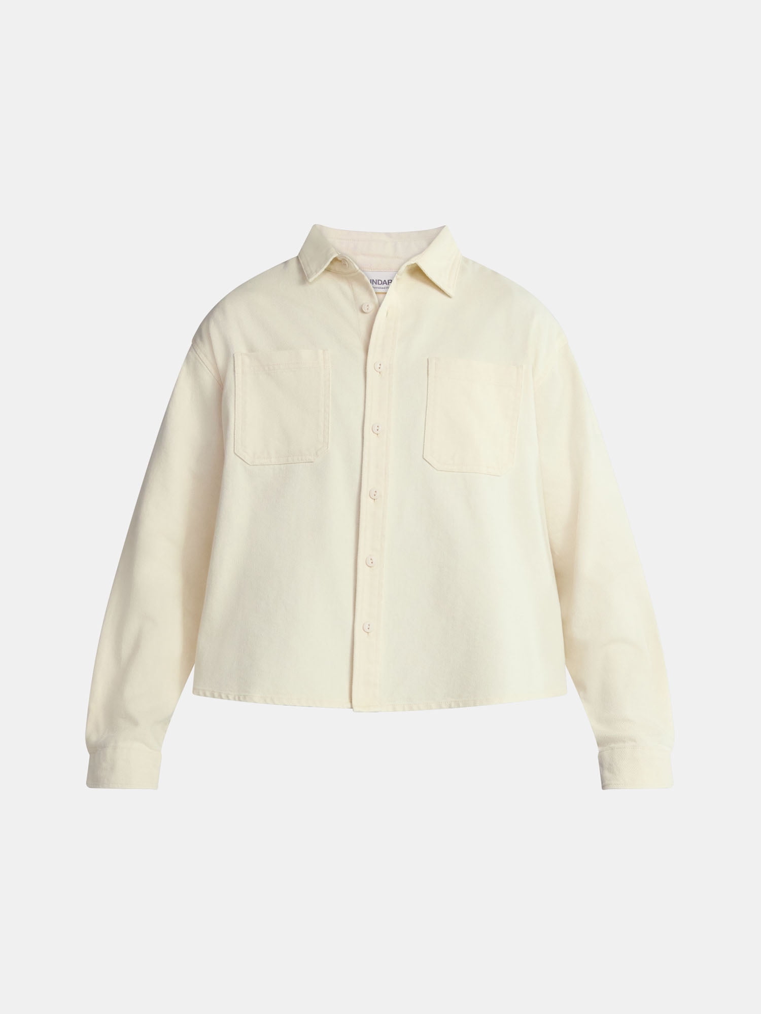 No Boundaries Twill Shirt with Long Sleeves, Men's and Big Men's