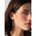 thumbnail image 3 of FindChic Stainless Steel Earrings for Women Bar Drop Earring Thin Flat Geometric Dangle Earrings Christmas Birthday Jewelry Gifts for Girlfriend/Mom, with Gift Box, 3 of 8
