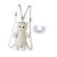 thumbnail image 4 of Mochila de peluche de gato, suave y ligera, ideal para uso diario en la calle. Encaje azul, 4 of 9