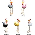 thumbnail image 4 of Figura de Gallina de Cerámica JM Decoración Al Aire Libre Gallo de Resina Amarillo, 4 of 5