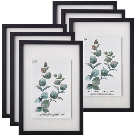 Studio Decor Black 24" x 36" Float Frame, 6 Pack