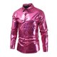 thumbnail image 2 of Playeras Oversize Hombre Camisa De Vestir Para Hombre Camisa Abotonada Con Cara Brillante Ropa Camiseta Con Solapa Con Cara Brillante Camisa, 2 of 9