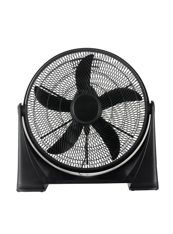 Pelonis 20" 3-Speed Lightweight Air Circulator Floor Fan with Wall Mount Option, FB50-17H, New, Black