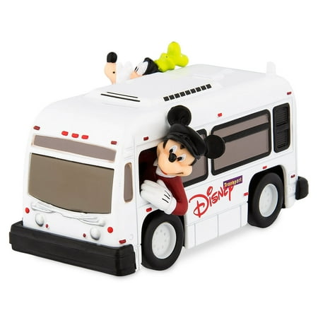 disney parks die cast metal transport bus mickey & goofy new with