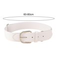 thumbnail image 3 of Yesbay Elastic Baseball Softball Belt Adjustable Length Alloy Buckle Belt Imitation Leather Belt, 3 of 9