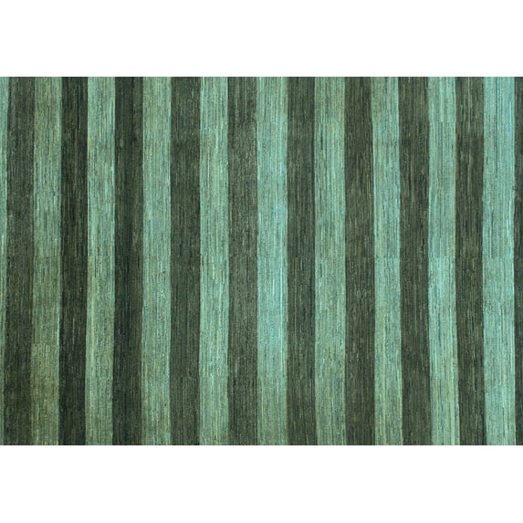 Ahgly Company Indoor Rectangle Abstract Light Blue Modern Area Rugs, 3' x 5'