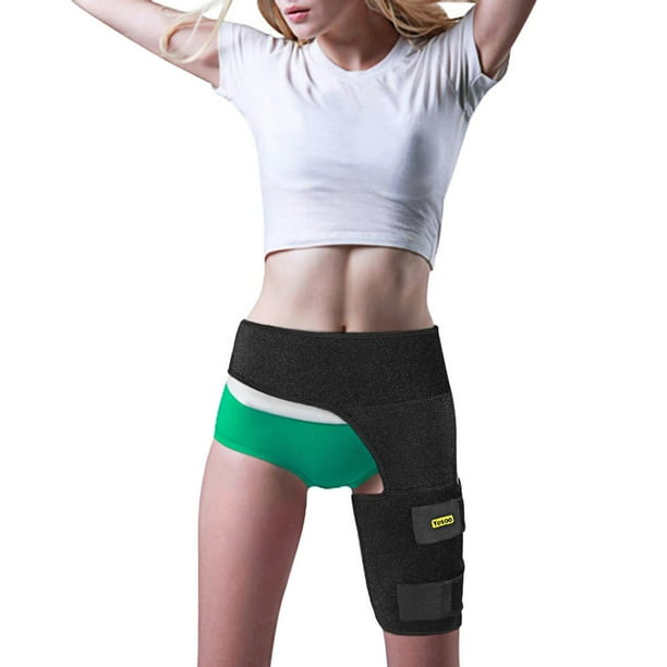 Lv. life Black Adjustable Groin Brace Wrap Thigh Support Pain Relief
