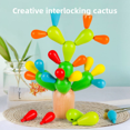 thumbnail image 5 of Puzle Montessori de madera con forma de cactus para bebés, con paquete, 5 of 5