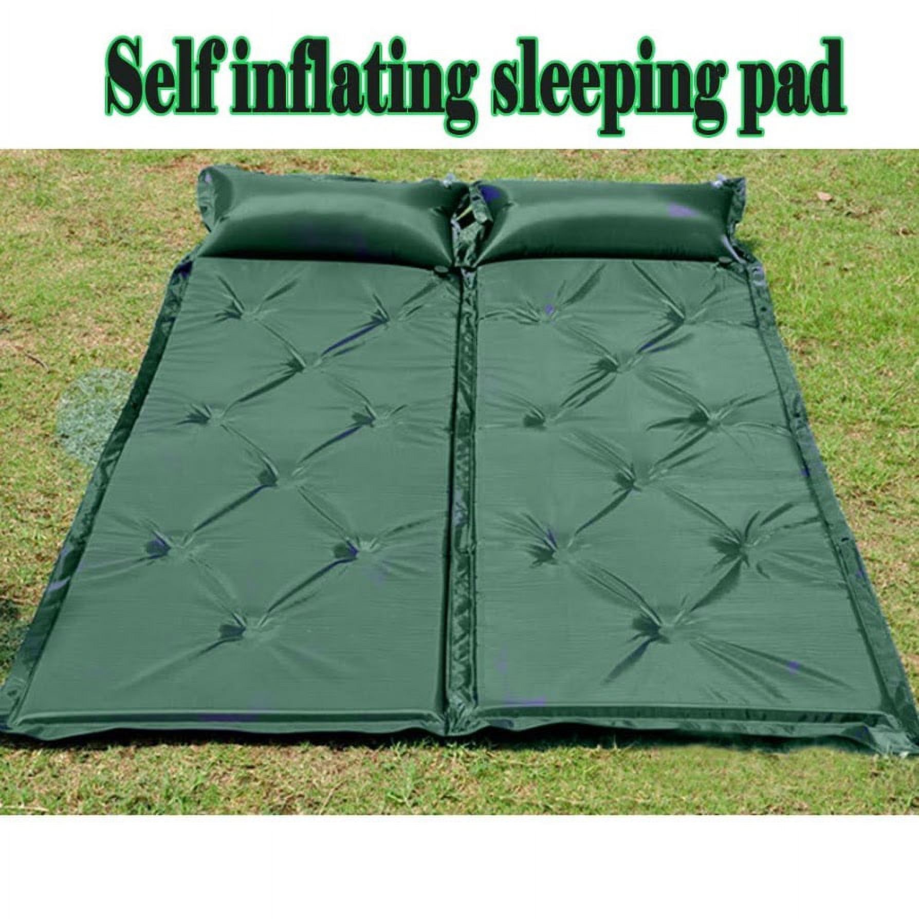 Self Inflating Sleeping Pad Camping Pad Connectable Waterproof Camping matches Designed for Tent Green - image 5 of 6