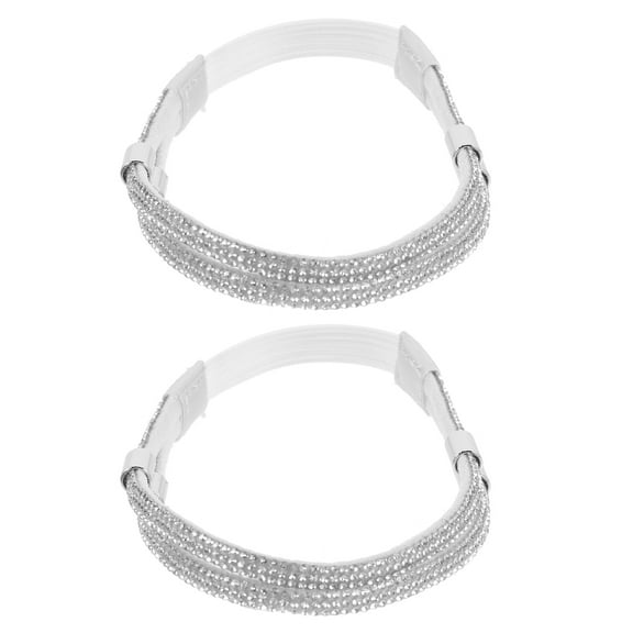 Shoe Laces Heels Shoes for Women Ladies Heels  Heel Straps for High Heel Shoe Anti-falling Elastic Straps High Heels Buckle Heel Rhinestones