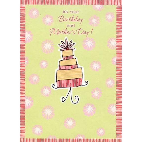 Designer Greetings Layered Birthday Cake Mother's Day Card