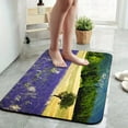 thumbnail image 2 of 1pc Lavender Field with Tree Bathroom Rug Bathroom Decor and Qccessories- Durable,Anti Slip,And Quick Drying,Suitable For Indoor/outdoor Use - Perfect For Bathrooms,Bedrooms,Kitchens, 2 of 9