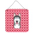 thumbnail image 1 of "Treasures Alaskan Malamute Hearts Metal Print, 6 H x 6 W, multicolor" Caroline's Treasures BB5288DS66, 1 of 1