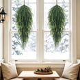 thumbnail image 5 of HKKDKTA 2 Pcs 30" Norfolk Pine Christmas Teardrop Swag, Teardrop Wreath for Door, Xmas Decor, 5 of 8