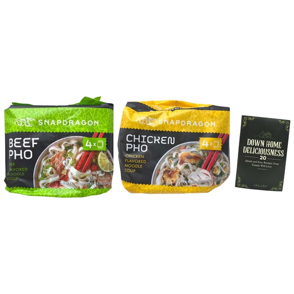 Pho Ramen Instant Noodle Variety: Chicken, Beef (4-pack) Snapdragon | MerlinsMart Zine