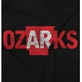 thumbnail image 2 of Arkansas Ozarks Pride AR Shaped Map Unisex Fleece Graphic Zip Up Hoodie Brisco Brands 2X, 2 of 5