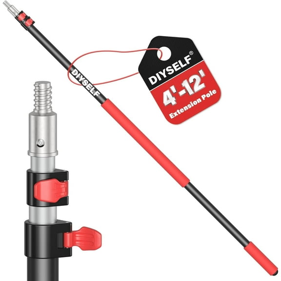 3.5 FT Extension Pole, 1.5-3.5 Ft Telescoping Pole, Paint Roller Extension Pole, Paint Extension Pole, Paint Pole, Extendable Pole, Paint Roller Pole, Telescopic Pole for Cleaning