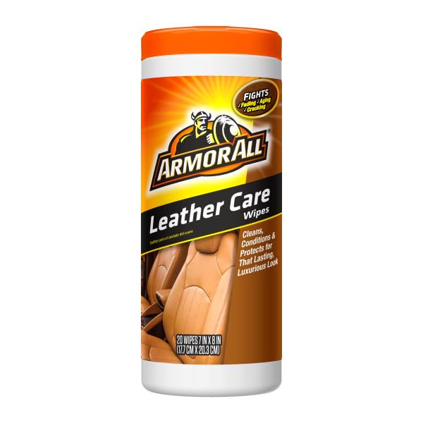 Limpiador de interiores de coche, toallitas de piel Armor All, 20 unidades, 6 unidades