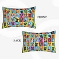thumbnail image 4 of Balery Cute Dogs Collage Pillow Covers,Bed Pilowcases,Reversible Plush Throw Pillow Covers End Pillow Encasement,Pillow Case -, 4 of 9