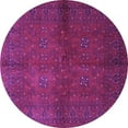 thumbnail image 1 of Ahgly Company Indoor Round Persian Purple Traditional Area Rugs, 7' Round, 1 of 4