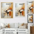 thumbnail image 4 of Designart "Orange Black Abstract Fractal Expressions" Modern Floater Framed Canvas Print, 4 of 7