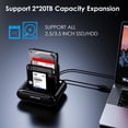 thumbnail image 3 of Estación de acoplamiento de disco duro WAVLINK de doble bahía USB 3.0 a SATA, 3 of 6