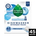 thumbnail image 3 of Seventh Generation Dishwasher Detergent Packs for sparkling dishes Free & Clear Dishwasher tabs 45 count, 3 of 13
